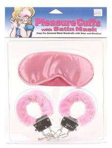 PLEASURE CUFFS W/SATIN MASK (SE-2742-04-2)
